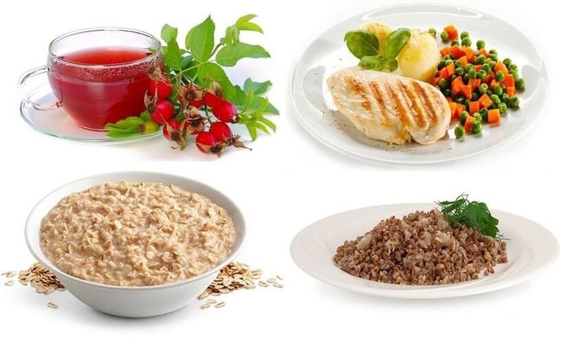 Los platos dietéticos para la gastritis están incluidos en la dieta terapéutica. 